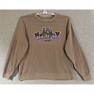 NEW! Authentic Jimi Hendrix Fleece Sweatshirt Mens XL Gray Crewneck Licensed NWT